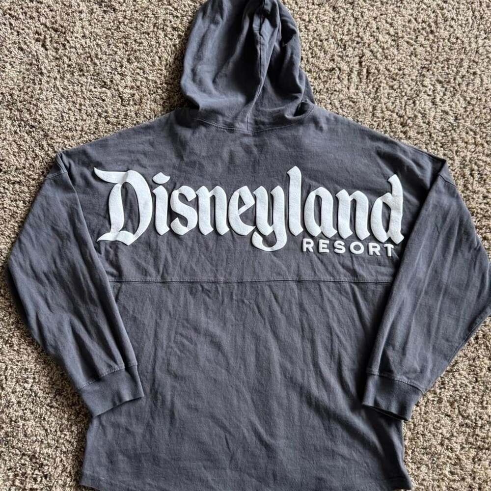 Disney Spirit Jersey Disneyland Resort Hoodie Size L Gray
